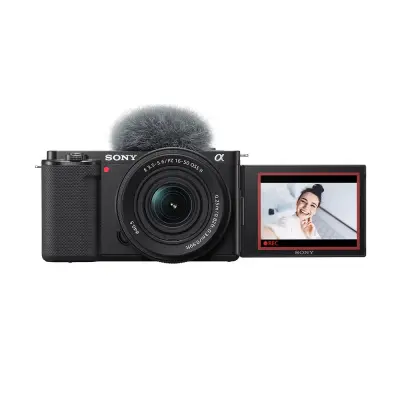 CÁMARA DIGITAL SONY ZVE10K PARA VLOGS + LENTE E PZ 16-50MM F3.5-5.6 OSS II ZVE10KBQE38